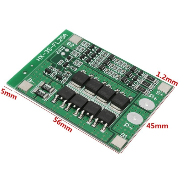 Lithium Battery Charger Protection Module (BMS) 3S 40A 12.6V