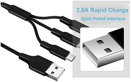Nylon 3 in 1 fast Charging Cable