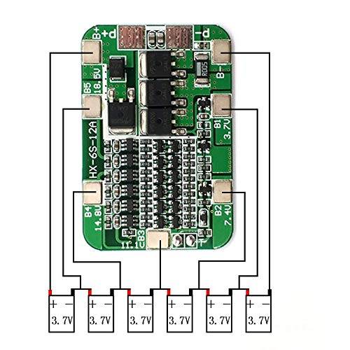 BMS 6S (24V-12A ) Lithium Battery Protection Module
