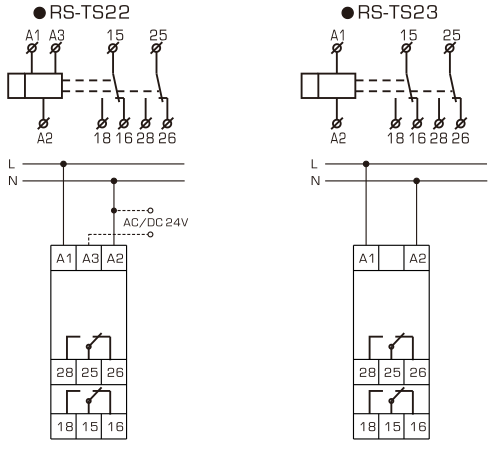 Time Relays RS-TS22/23