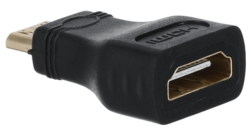 HDMI female to mini HDMI male adapter converter (black)