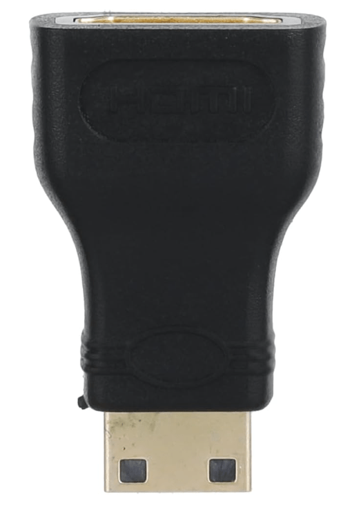 HDMI female to mini HDMI male adapter converter (black)