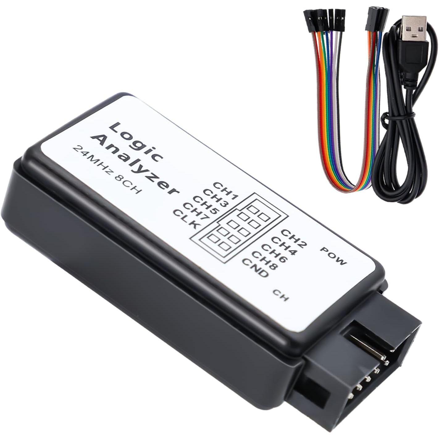 USB Logic 24MHz 8 Channel 24M/seconds Logic Analyzer Debugger