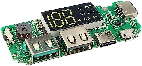 Dual USB 5V 2.4A Power Bank With LED Display 18650 Charger Board