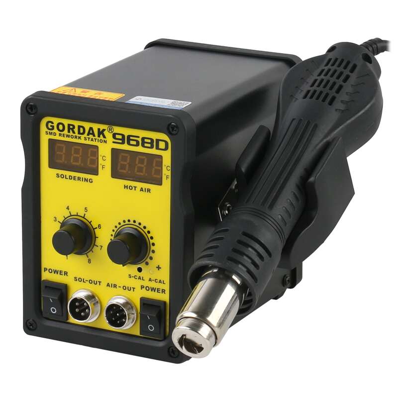 GORDAK Hot Air Soldering Iron Rework Station 968D