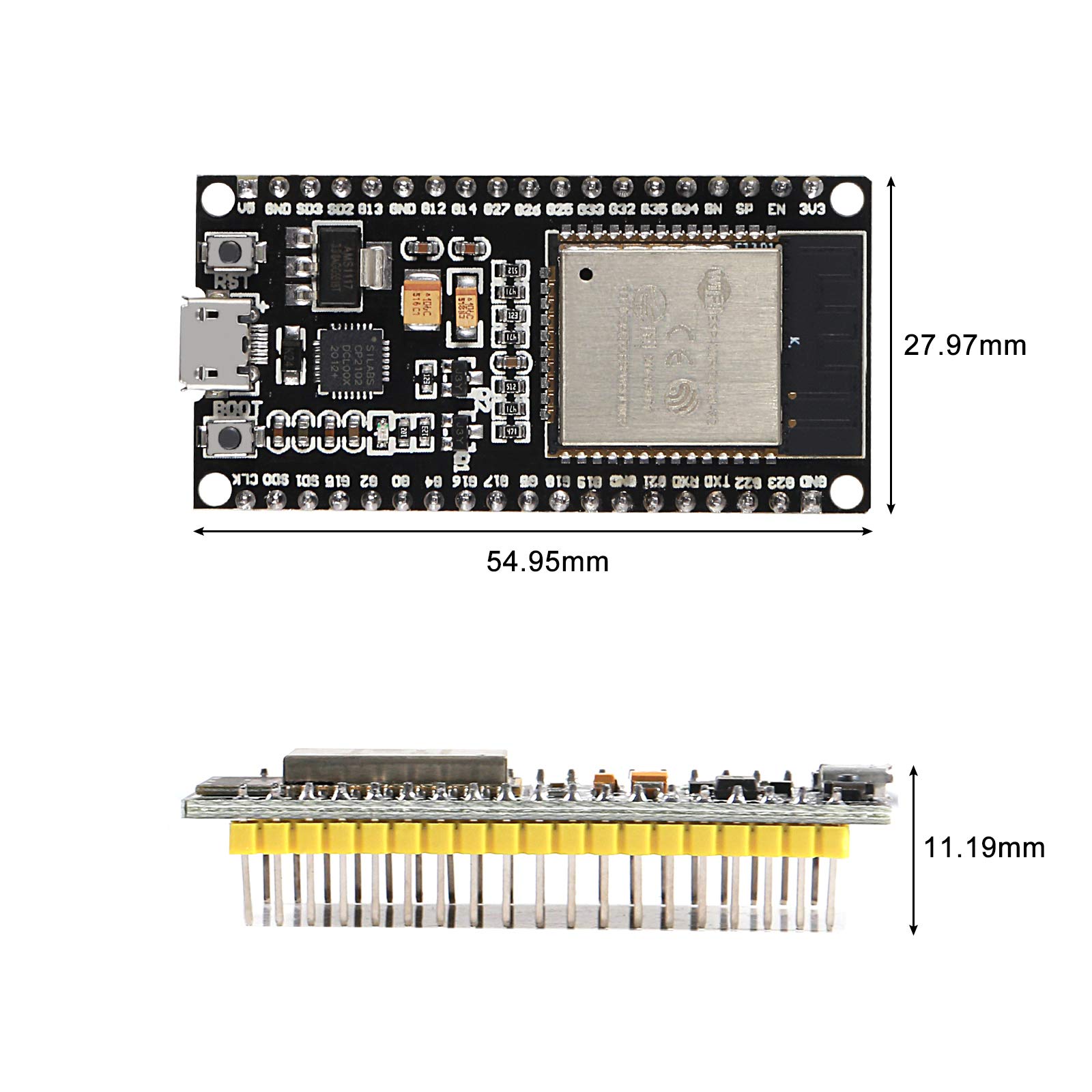 ESP32  WiFi Development Board 38 Pin Wireless WiFi Bluetooth 2.4