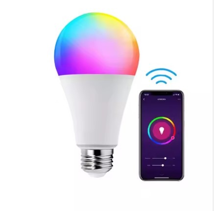 Alexa Wi-Fi Light Bulb - Smart Bulbs That Work with Alexa/Google Assistant 22v AC 9w lamp interface E27