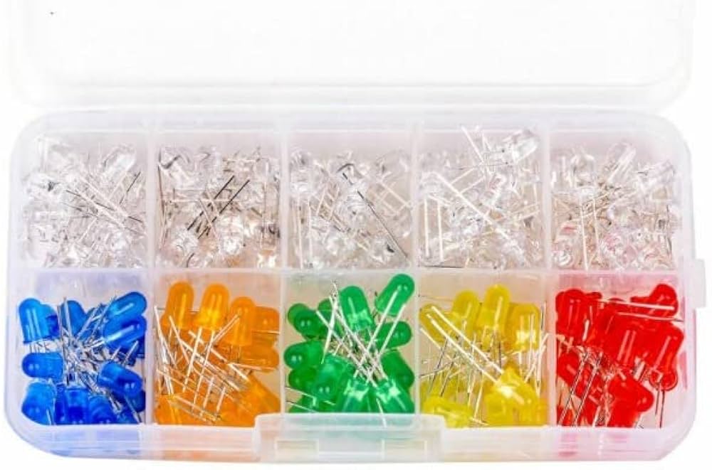 LED Pack 5mm Mixed (50 LED) + Free Storage Box