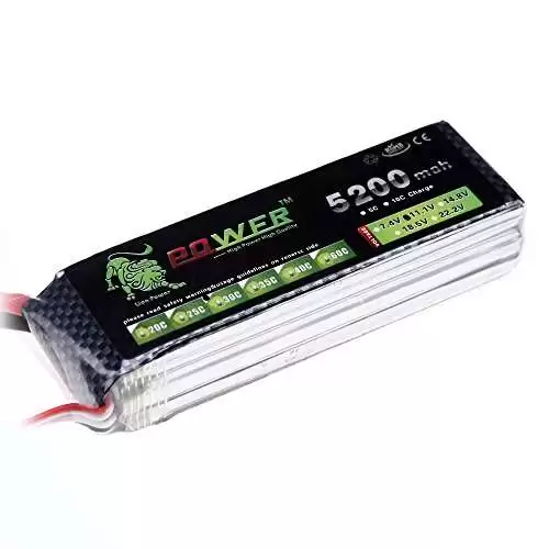 Lithium Polymer (lipo) Battery 11.1 V, 5200 mAH , 40C