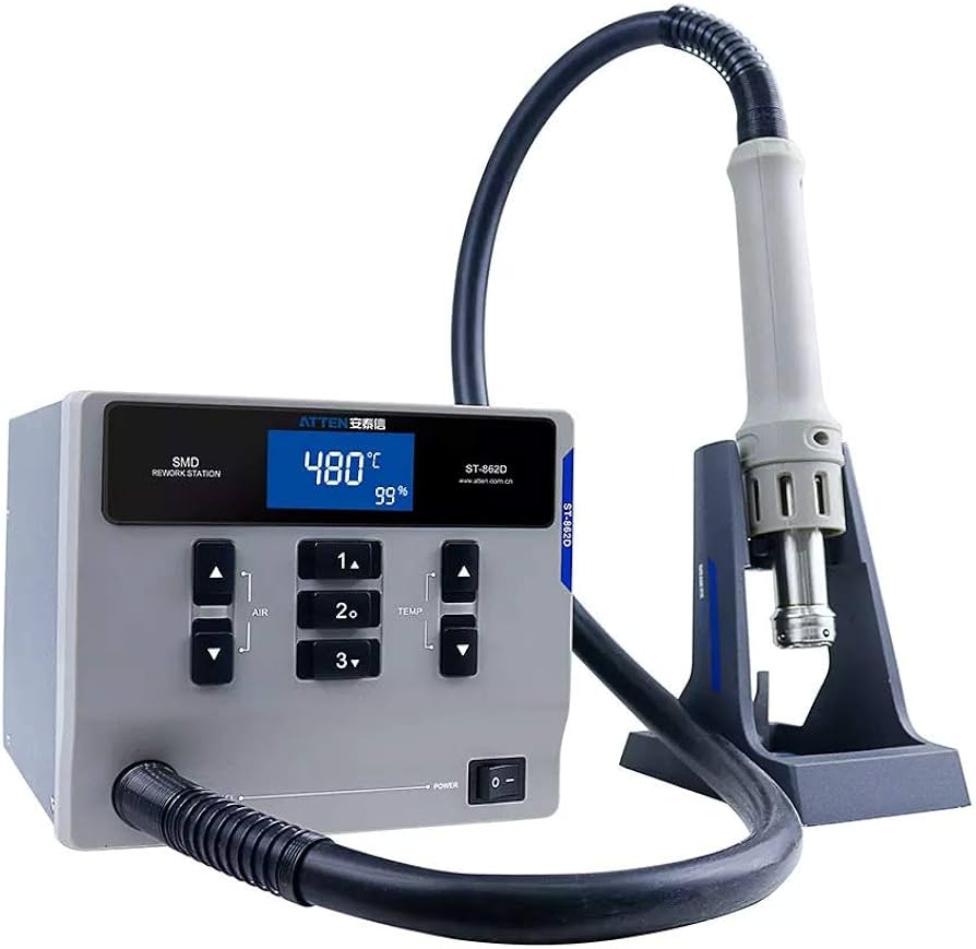 ATTEN® ST-8802 2 in 1 Hot Air Rework Station – Versatile Soldering and Rework Solution