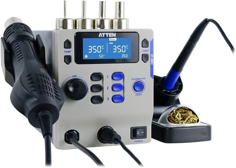 ATTEN® ST-8802 2 in 1 Hot Air Rework Station – Versatile Soldering and Rework Solution