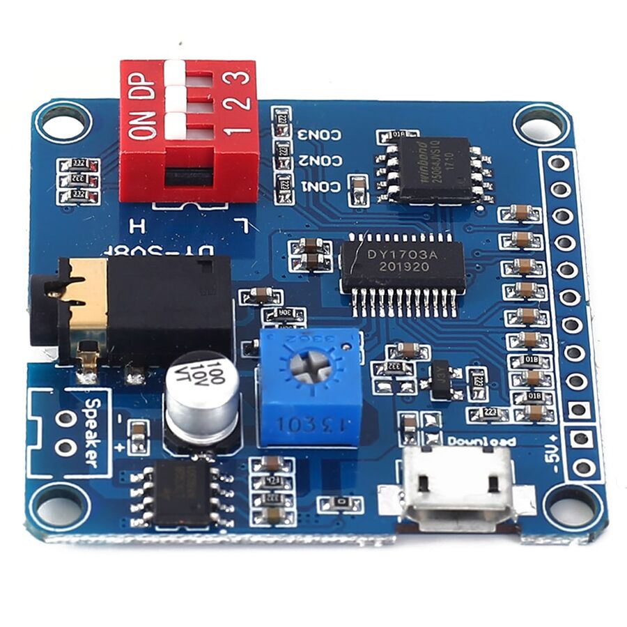 DY-SV8F Audio MP3 Playback Module 5W Music Sound Voice UART Arduino