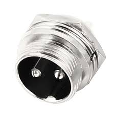 Chassis Mount Connector Plug 2 pin