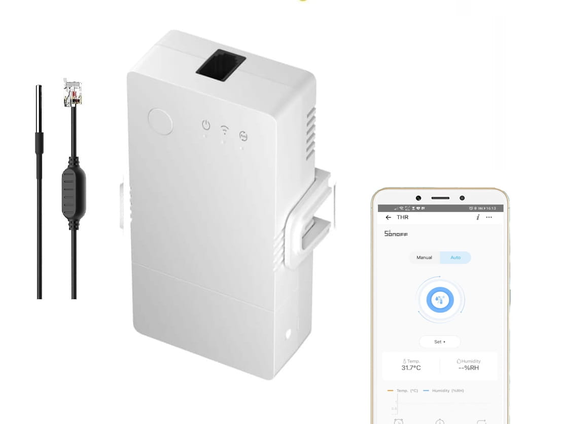 SONOFF THR316 Origin Smart Temperature and Humidity Monitoring Switch - Image 5