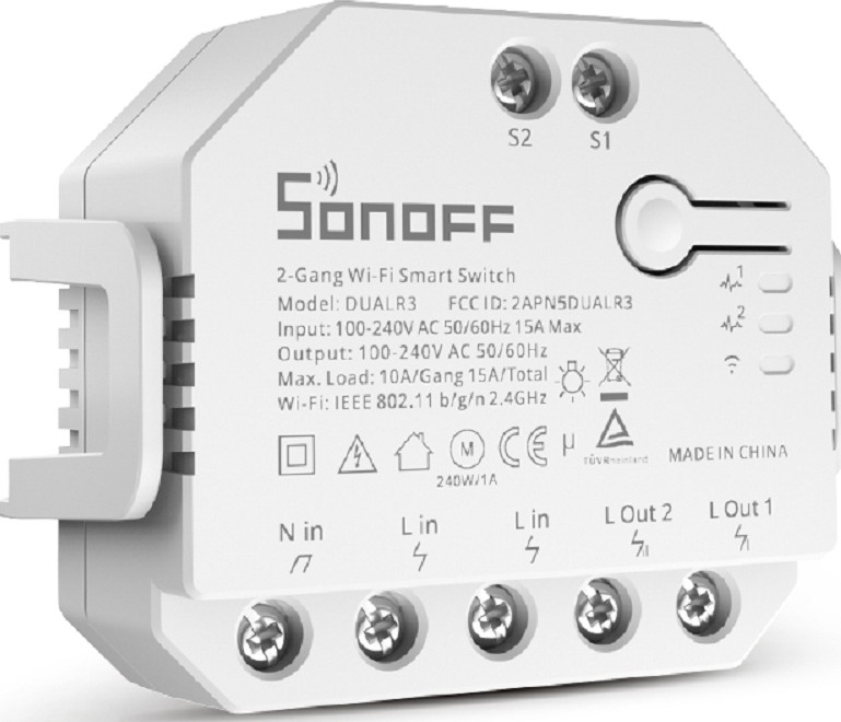 SONOFF DUALR3 Dual Relay Two Way Power Metering Smart Switch