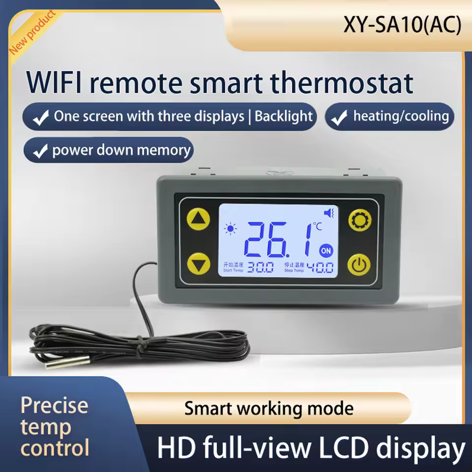 Remote Control Thermostat 6-30V 110-220V Digital Temperature Controller Module without wifi