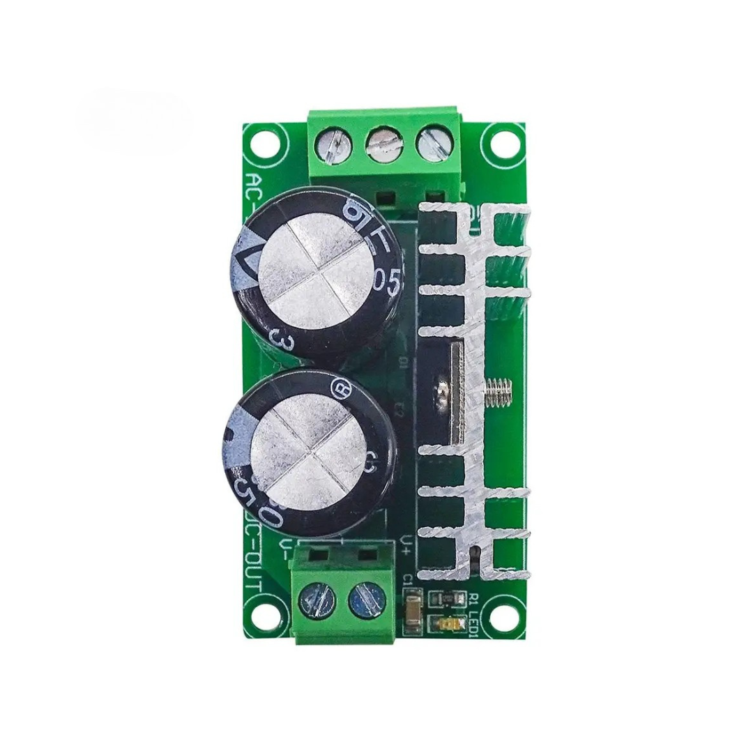 Dual Power to Single Power Rectifier Filter Board – 8A / 3300µF / 35V