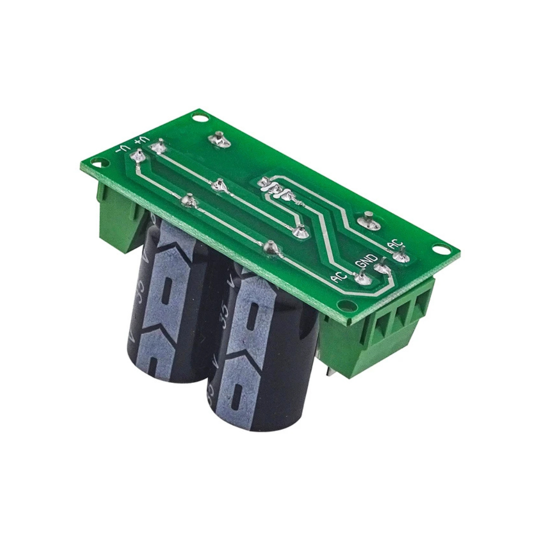 Dual Power to Single Power Rectifier Filter Board – 8A / 3300µF / 35V