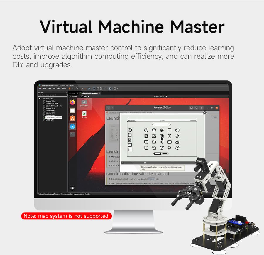 DOFBOT SE AI Vision Robotic Arm – Virtual Machine Version (6DOF)