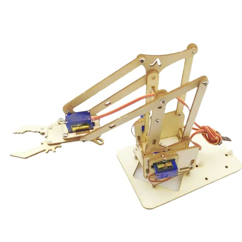 DIY Wood Robot Arm Manipulator Mechanical Arm Kit Without Servo Motors