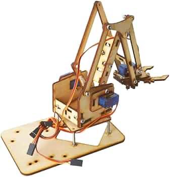DIY Wood Robot Arm Manipulator Mechanical Arm Kit Without Servo Motors