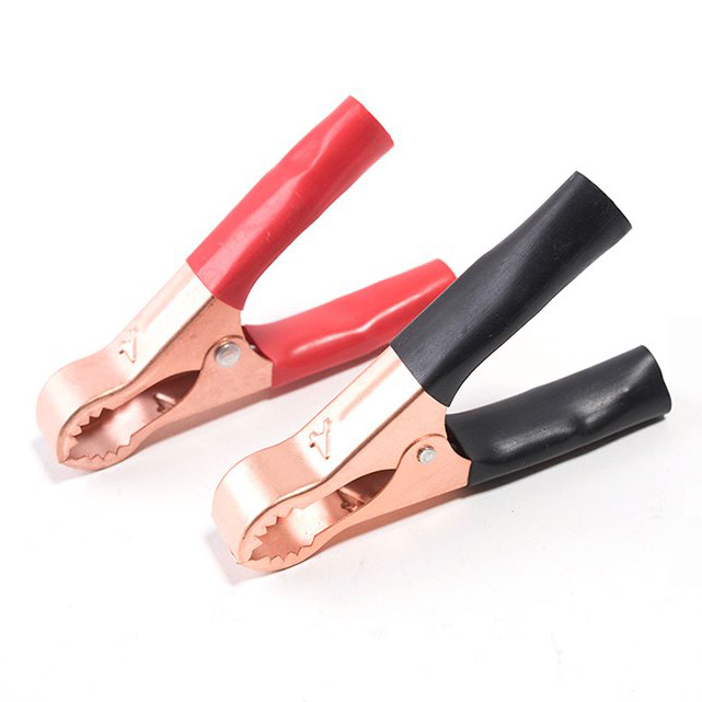 Heavy-Duty Insulated Battery Alligator Clamp 50A 2pcs