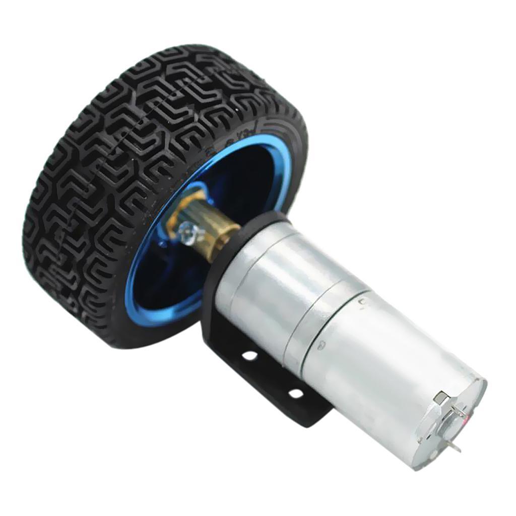 Robot Wheel 65mm With Gear Motor (12V, 282 RPM) & Bracket