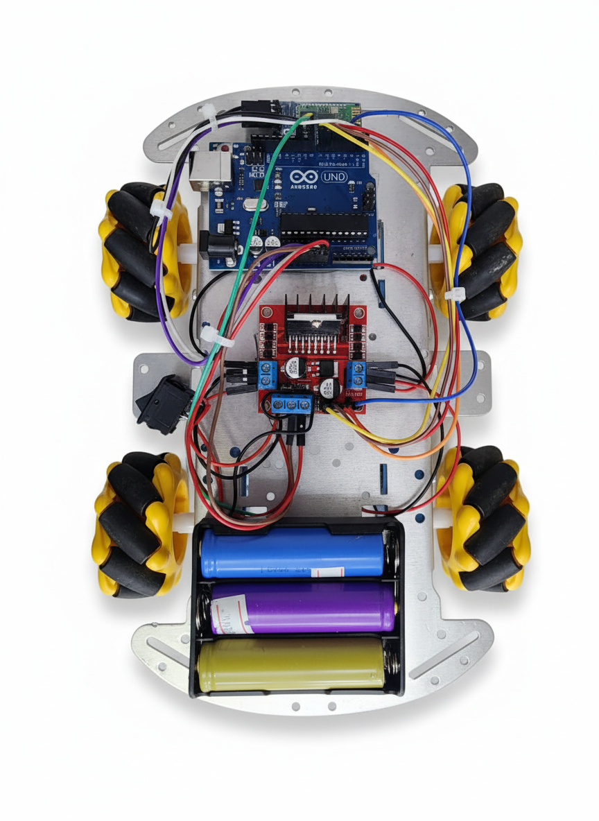 Aluminum Mobile Robot Plateform 4WD