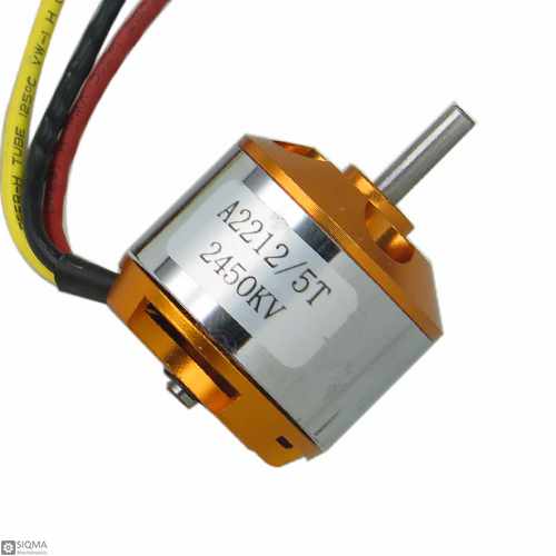 Brushless Motor A2212 / 5T 2450KV + 30A ESC Speed Controller – High Performance Combo for RC Planes, Drones, and DIY Projects