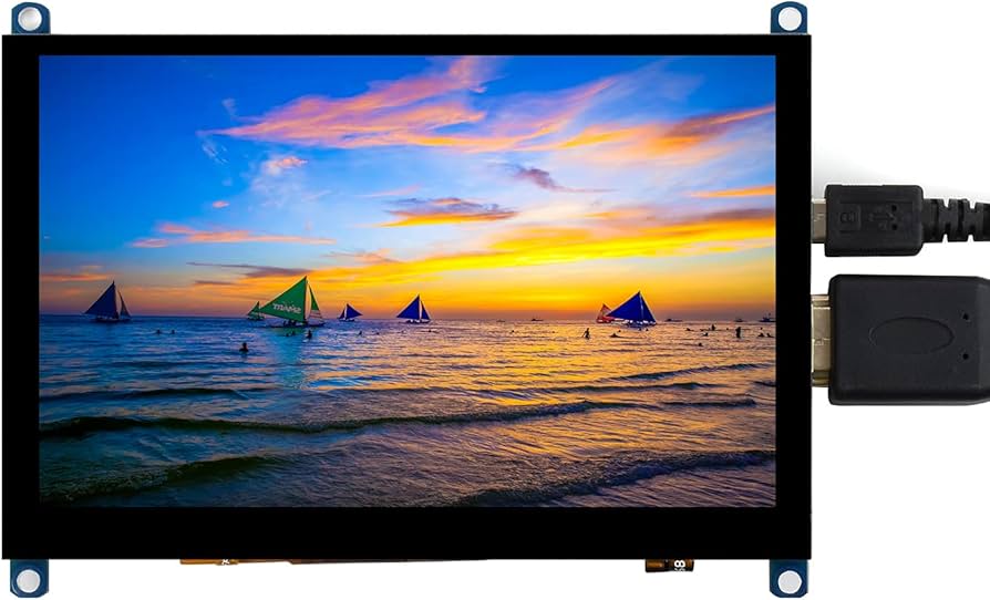 5 inch 800x480 TFT display for Raspberry Pi, HDMI, capacitive touch