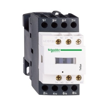 Schneider LC1D128Q7 | TeSys Deca contactor – 4P(2 NO + 2 NC) – AC-1 – <= 440 V 25 A – 380 V AC coil
