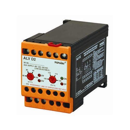 Minilec ALV D2 | Phase Failure Relay with Under & Over Voltage