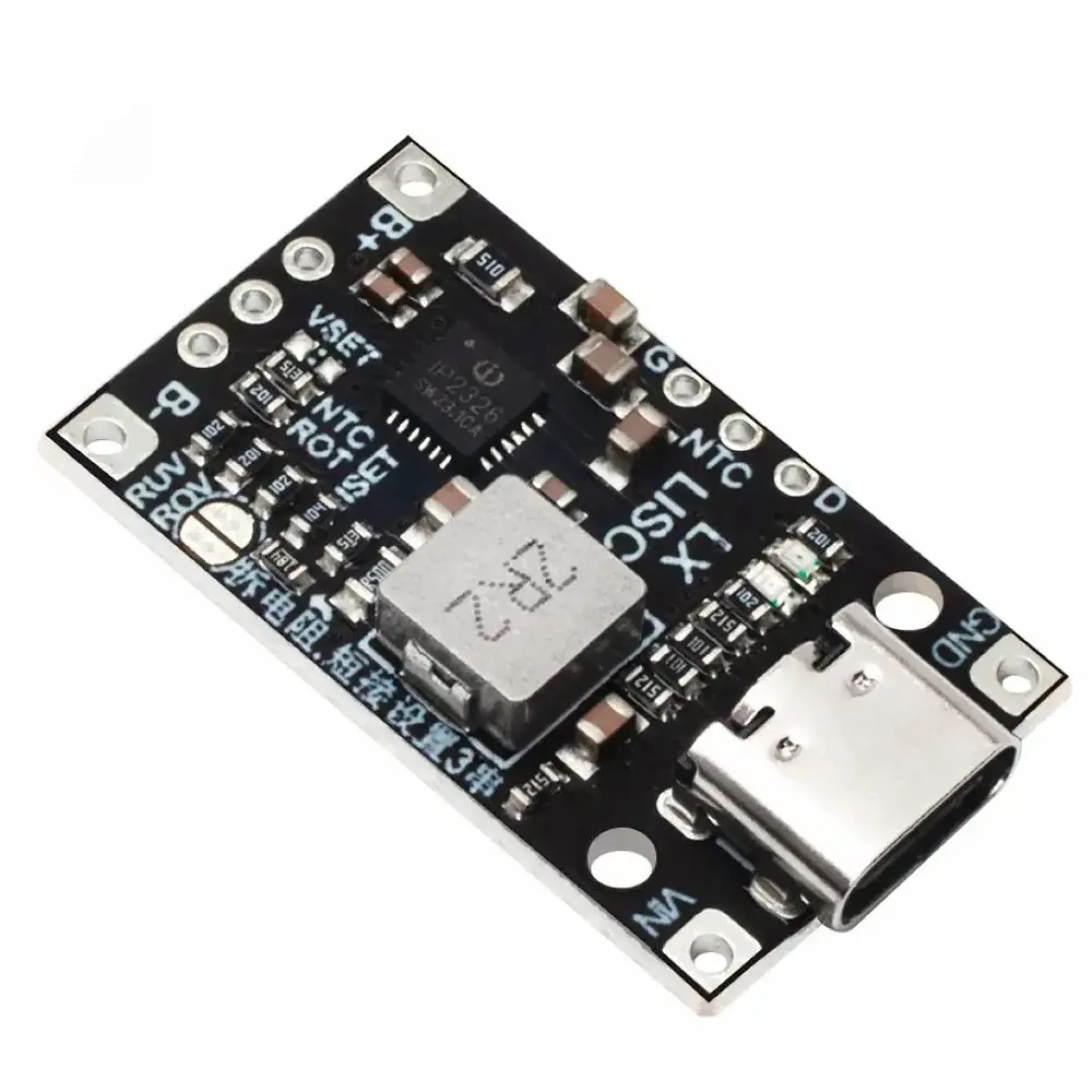 Type-C USB 2S-3S BMS 15W 8.4V 12.6V 1.5A Lithium Battery Charging Boost Module With Balanced Support Fast Charge IP2326